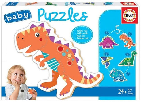 Educa - 5 puzzli - dinozaury