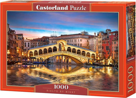 Castorland Rialto nocą – puzzle – 1000 elementów – satynowe wykończenie – idealne dopasowanie – europejska jakość