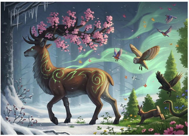 Puzzle Ravensburger Jeleń Wiosna 1000szt.