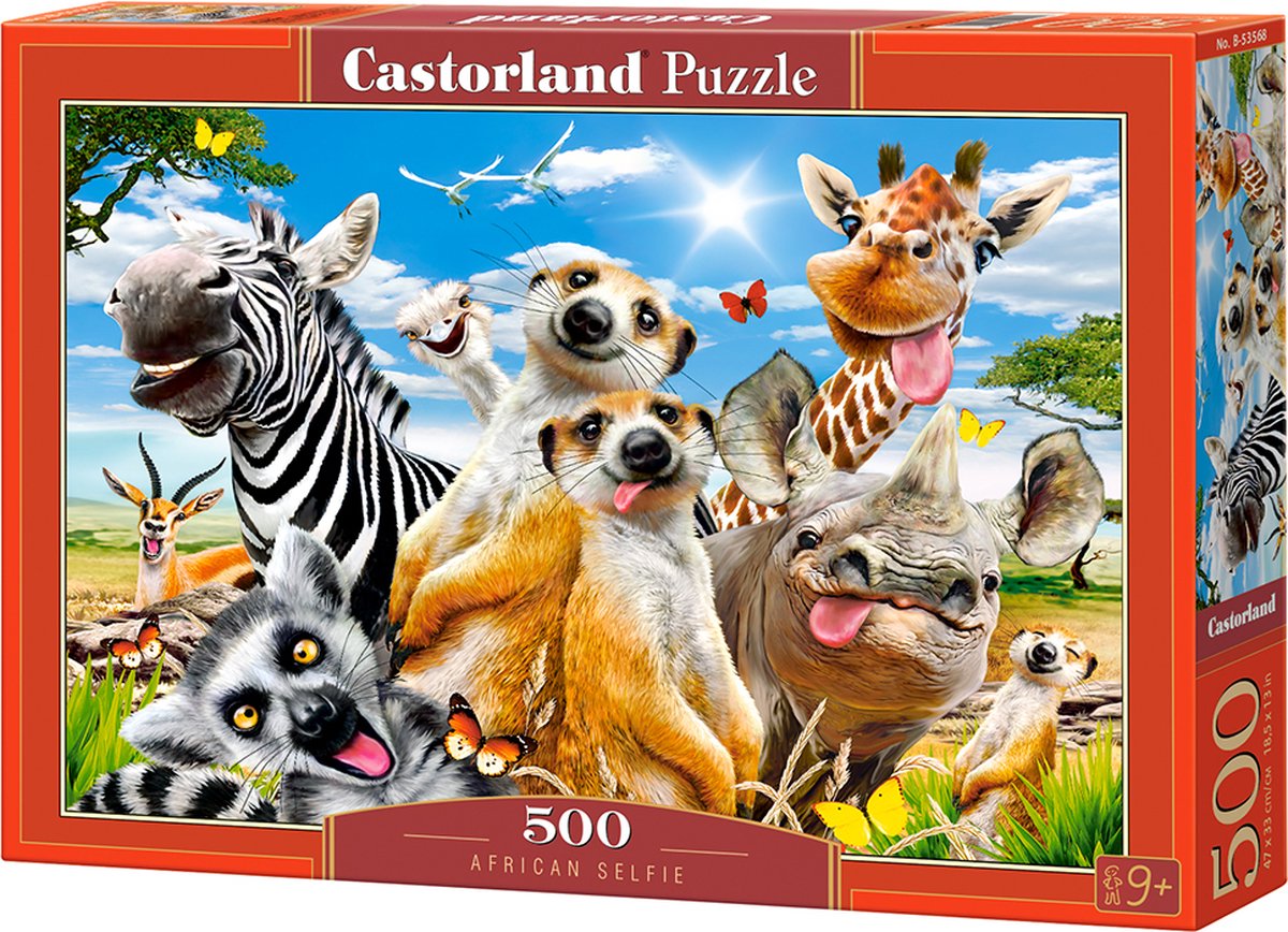 Puzzle Castorland afrykańskie selfie, 500 elementów.