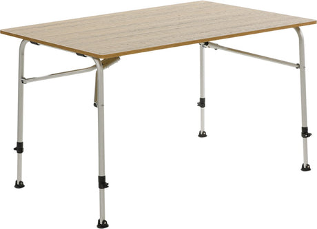 Travellife sorrento campingtafel honeycomb brown 120 x 80 - stabiel en lichtgewicht frame - draagtas inbegrepen