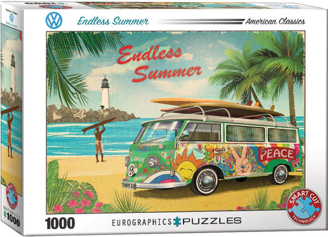 Eurographics volkswagen - vw nieograniczone lato - 1000 elementów 68×48cm (szer.×wys.) - układanka