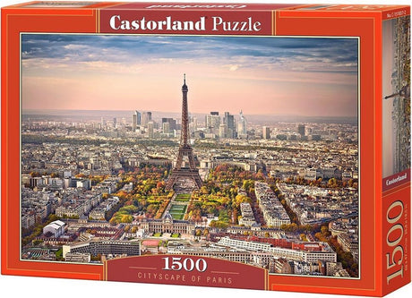 Pejzaż Paryża Castorland – puzzle – 1500 elementów – satynowe wykończenie – idealne dopasowanie – europejska jakość