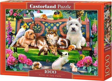 Castorland Zwierzęta w parku – puzzle – 1000 elementów – satynowe wykończenie – idealne dopasowanie – europejska jakość