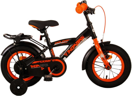 Volare Thombike Dziecięcy rower - chłopcy - 12 cali - Czarna pomarańcza