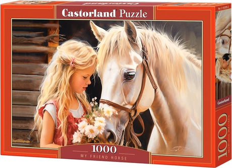 Castorland mój przyjaciel koń – puzzle – 1000 elementów – satynowe wykończenie – idealne dopasowanie – europejska jakość