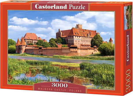 Castorland Zamek w Malborku, Polska – puzzle – 3000 elementów – satynowe wykończenie – idealne dopasowanie – europejska jakość