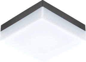 Eglo sonella plafondlamp - wandlamp buiten - led - 21,5 cm - antraciet wit