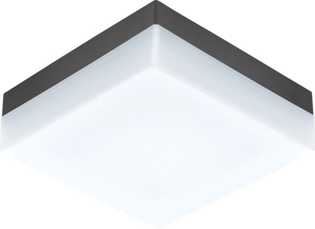 Eglo sonella plafondlamp - wandlamp buiten - led - 21,5 cm - antraciet wit