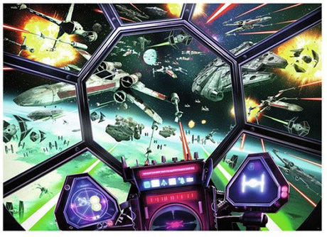 Puzzle Ravensburger Star Wars: kokpit myśliwca remisowego - układanka - 1000 elementów