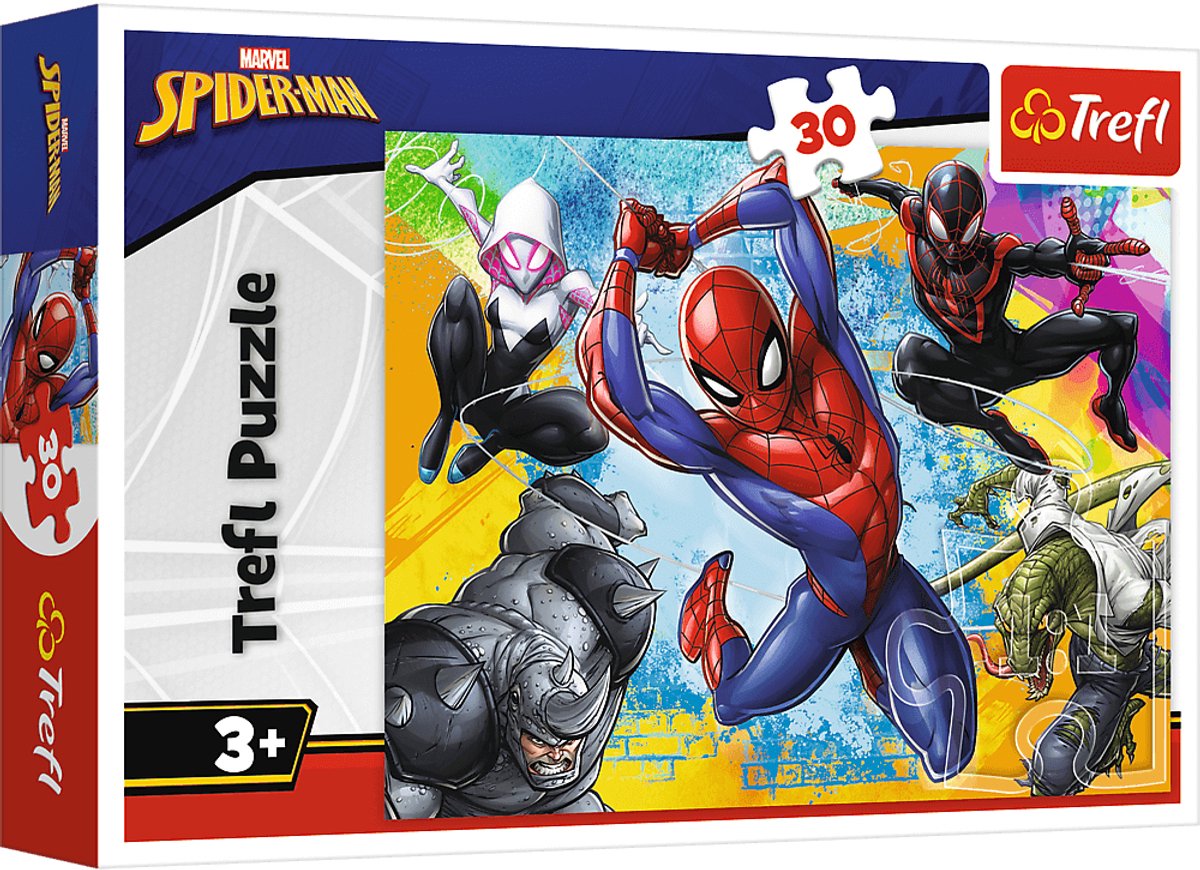 Seria Spider-Man Trefl - układanka - 30 elementów - 27x20 cm