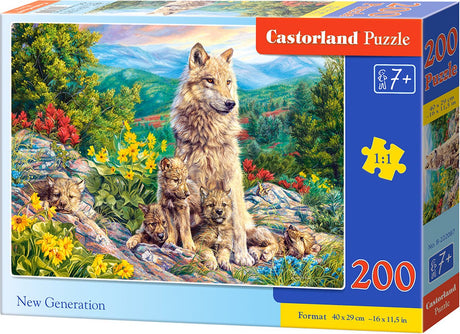 Castorland nowej generacji – puzzle – 200 elementów – pojazdy – jakość premium