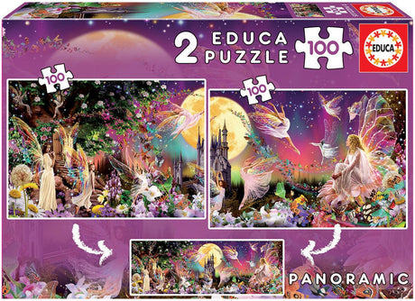 Puzzle Educa - fantasy - 2 x 100 elementów