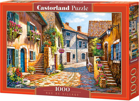 Castorland rue de Village – puzzle – 1000 elementów – satynowe wykończenie – idealne dopasowanie – europejska jakość