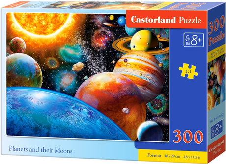 Planety Castorland i ich księżyce – puzzle – 300 elementów – edukacyjne – jakość premium
