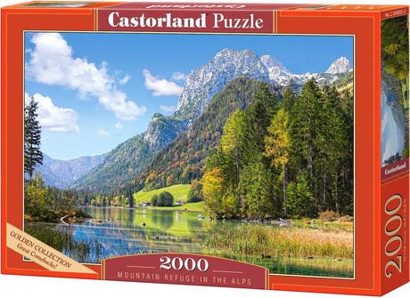 Schronisko górskie Castorland w Alpach – puzzle – 2000 elementów – satynowe wykończenie – idealne dopasowanie – europejska jakość