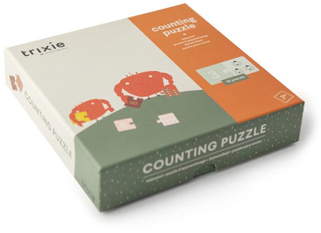 Puzzle liczące Trixie - puzzle ze zwierzętami - 20 elementów - puzzle dla dzieci