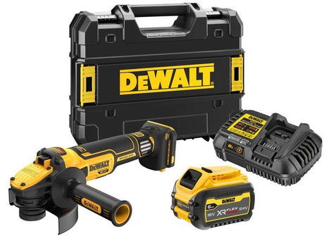 Dewalt dcg409vst1 | Przewaga flexvolt 18v xr | 125mm | akumulatorowa szlifierka kątowa | 1x akumulator 6,0ah | w przypadku Tstak - dcg409vst1-qw