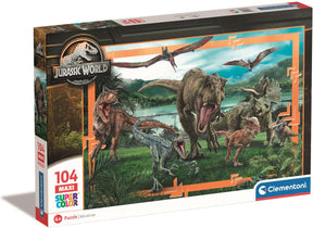 Clementoni Jigsaw Puzzle Super Color Maxi Jurassic World, 104st.