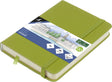 Kangaro schetsboek - a6 - lime green - pu-hardcover - met elastiek en leeslint
