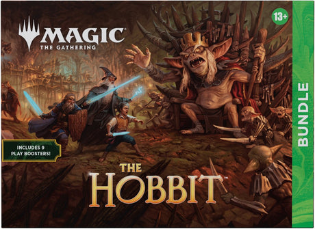 Magia gromadząca się Magia: gromadząca się | pakiet hobbita | 9 boosterów do zabawy, 34 kraje, foliowa karta promocyjna + ekskluzywne akcesoria | kolekcjonerska gra karciana