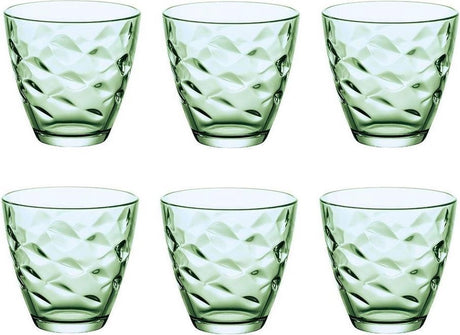 Kieliszki Bormioli rocco flora verde 260 ml - zielone - zestaw-6