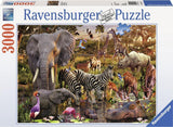 Puzzle Ravensburger Afrykański świat zwierząt - układanka - 3000 elementów