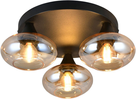 Rl live your light reality divina - lampa sufitowa - bursztynowa - wył. 3x e14 4 w - montaż sufitowy