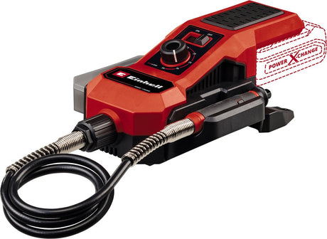 Narzędzie wielofunkcyjne Einhell te-mt 18 34 li solo - power x-change - 18 V Li-Ion - prędkość bez obciążenia: 5 000 - 34 000 t min - długość elastycznego węża: 92 cm - w zestawie 55-częściowy zestaw akcesoriów - nie zawiera. akumulator i ładowarka