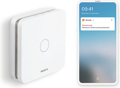Inteligentny detektor czadu Netatmo - współdetektor - licznik - 10 lat baterii - współpracuje z zestawem Apple Home - z aplikacją