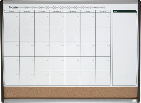 Planer miesięczny Nobo - 58,5 x 43,0 cm - zawiera magnes, marker i gumkę