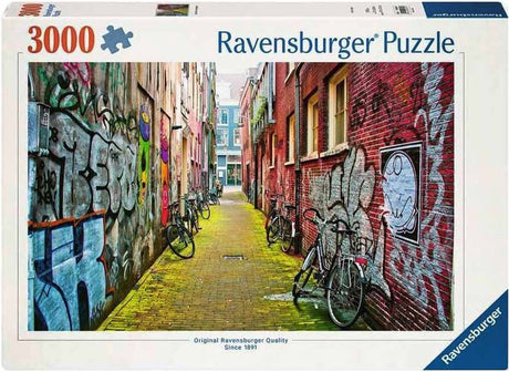 Puzzle Ravensburger ulica w Amsterdamie - układanka - 3000 elementów