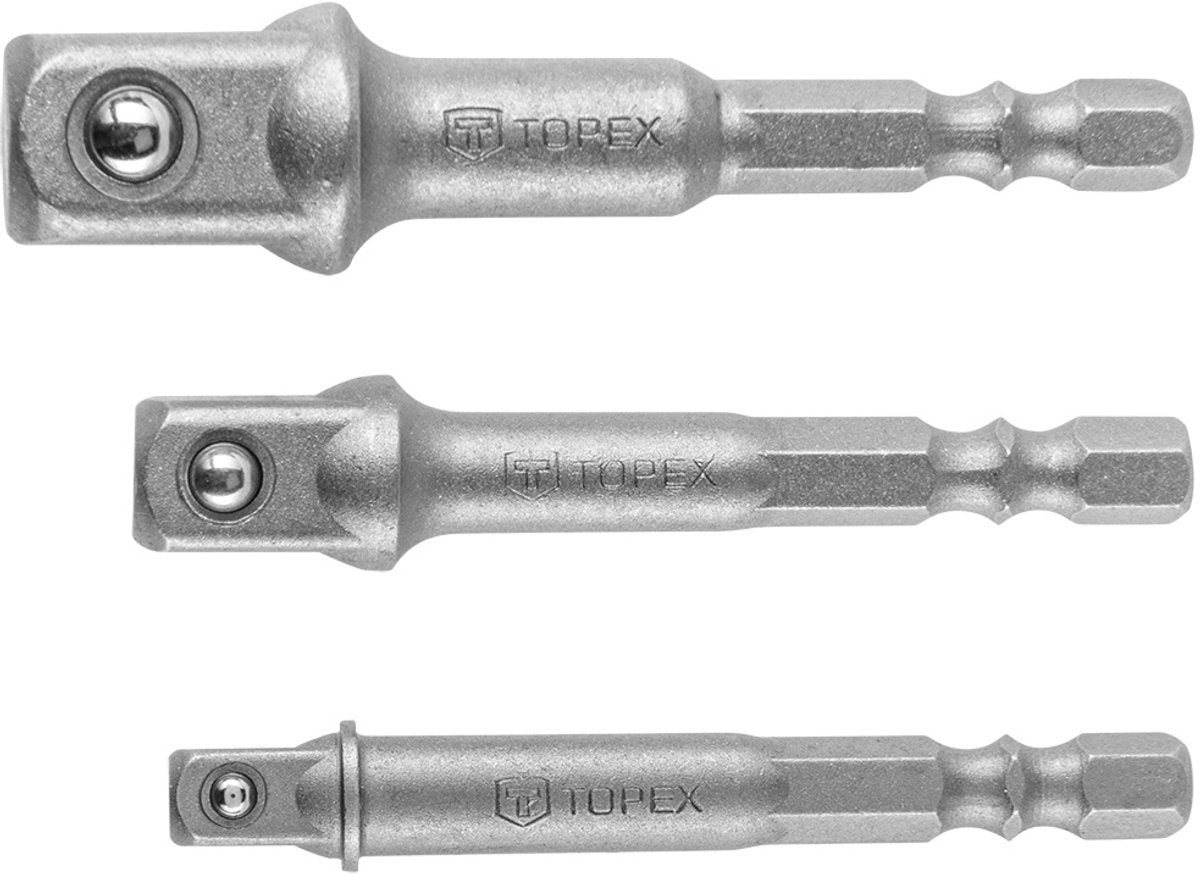 Topex - zestaw redukcyjny - 3 sztuki - stal