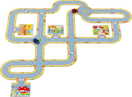 Puzzle podłogowe Goki z 2 pojazdami, 47st.
