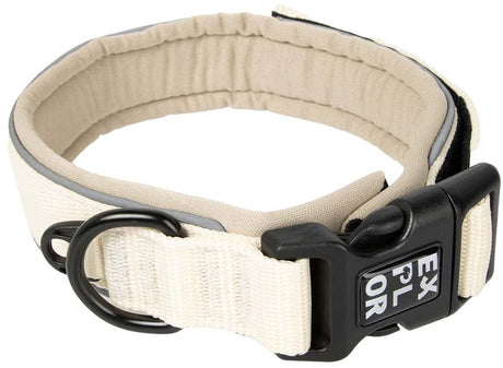 Explor duvoplus ultimate fit halsband comfy fashion voor honden m-39-44cm antique white