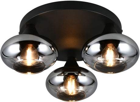 Rl live your light reality divina - lampa sufitowa - kolor dymu - wył. 3x e14 4 w - montaż sufitowy