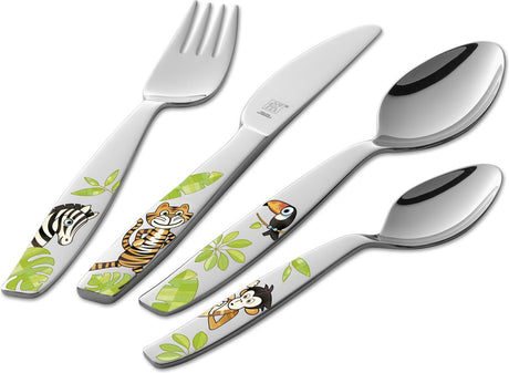 Sztućce dziecięce Zwilling Jungle - 4 sztuki