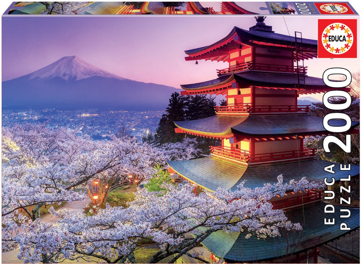 Educa - puzzle - mont fuji japonia - 2000 elementów - układanka