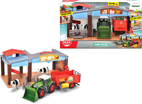 Farma zabawek Dickie - traktor z przyczepą - 30cm - farma zabawek