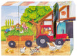 Goki drewniane puzzle blokowe na farmie, 12..