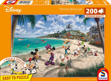 Puzzle 999games Schmidt - Thomas Kinkade Studios - Disney, Mickey Minnie na Florydzie, 200 elementów - puzzle