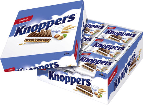Knoppers - gofry czekoladowe (pudełko 24 sztuki) - rozdawaj ciasteczka
