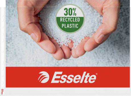 Torba wystawowa Esselte - pp - krajobraz a3 - 30% przedkonsumenckiego plastiku pochodzącego z recyklingu - 50 sztuk - przezroczysty