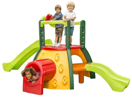 Zjeżdżalnia dwupoziomowa Little Tikes Super Evergreen - wyposażenie placów zabaw