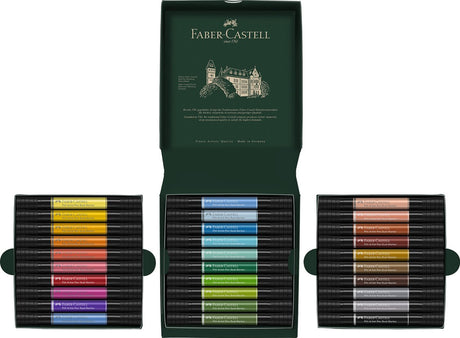 Pióro rysunkowe Faber-castell - pióro artystyczne Pitt - marker duet - 30 sztuk - fc-162030
