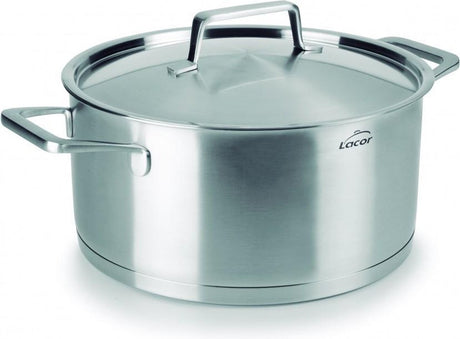 Patelnia dla smakoszy Lacor z pokrywką - ø 20cm - 3l - stal nierdzewna
