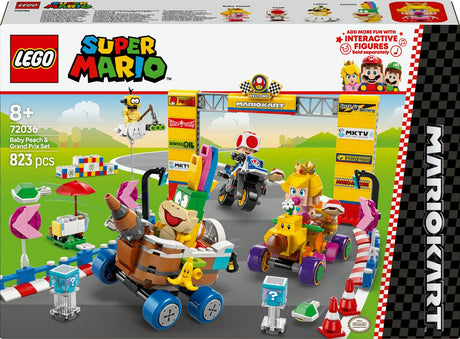 Lego Super Mario 72036 Mario Kart Mała brzoskwinia i zestaw Grand Prix