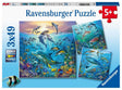 Puzzle Ravensburger Zwierzęta w oceanie - 3x49 elementów - puzzle dla dzieci