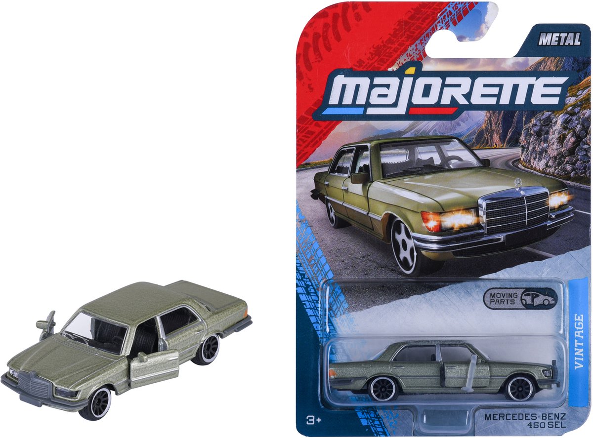 Majorette mercedes benz 450 sel, groen (vintage)