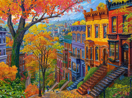 Puzzle Castorland jesienne wzgórze miejskie - 3000 elementów zabawy.